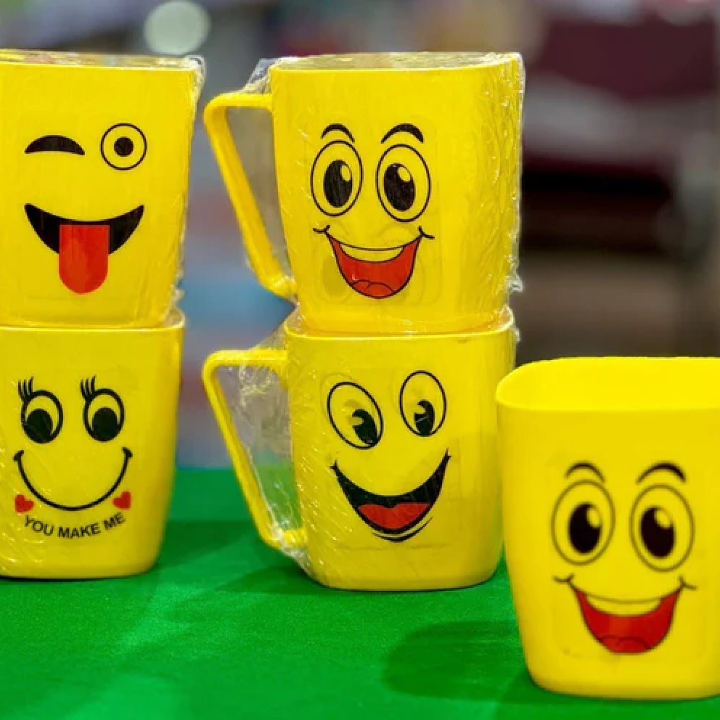 Smiley Character Printed Kids' Plastic Mug