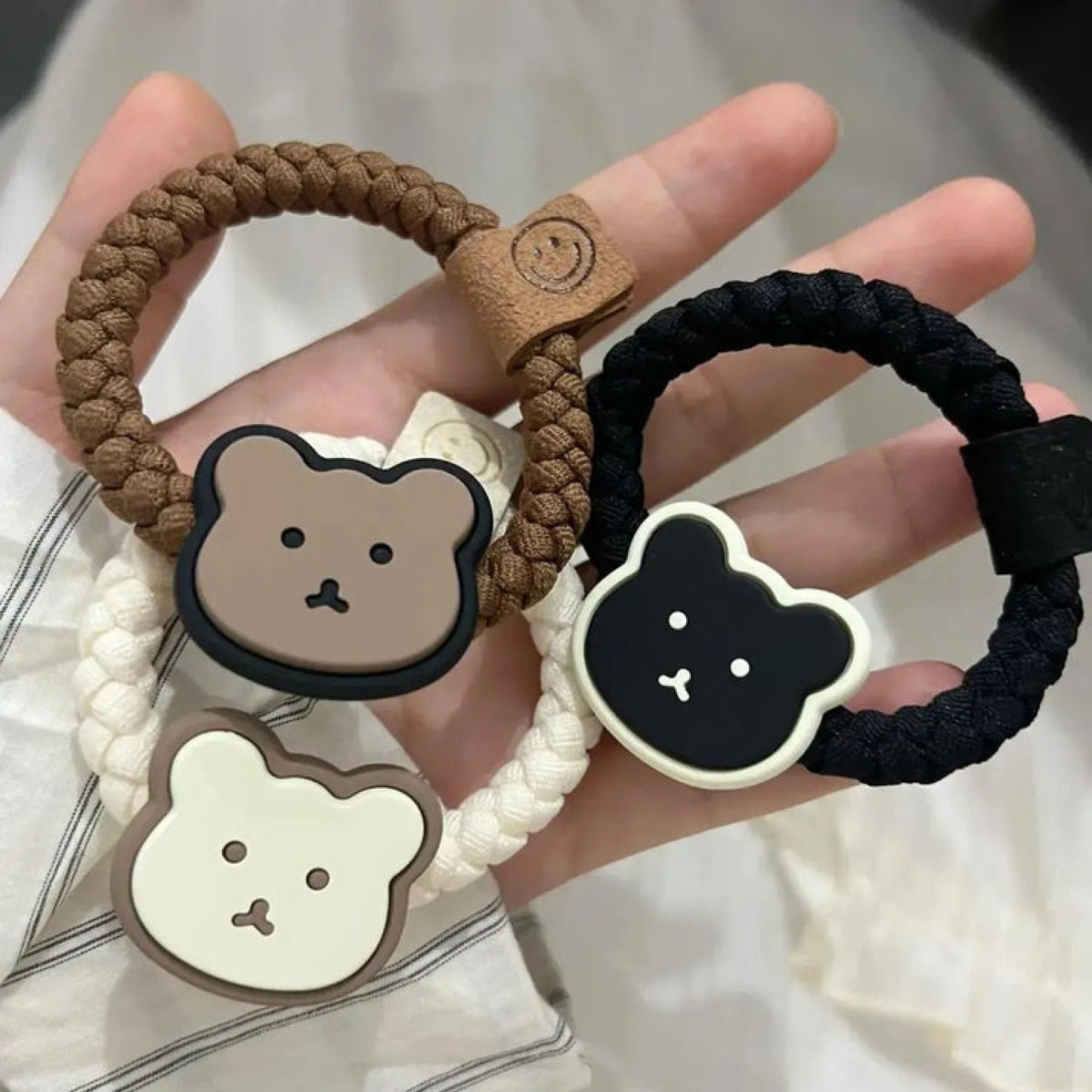 Cute Teddy Bear Ponytail Headband (824)
