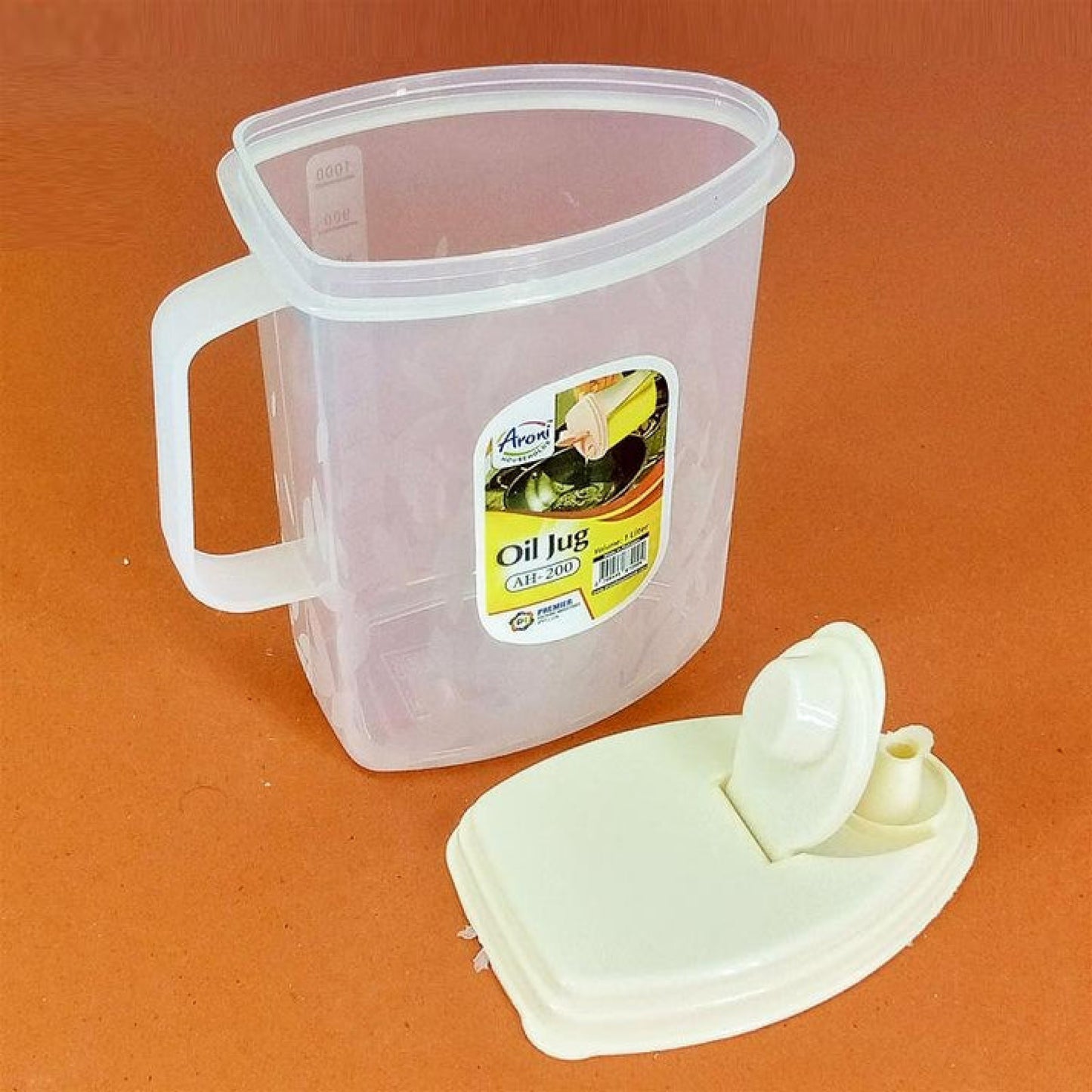 Aroni 1-Litre Kitchen Plastic Oil Jug