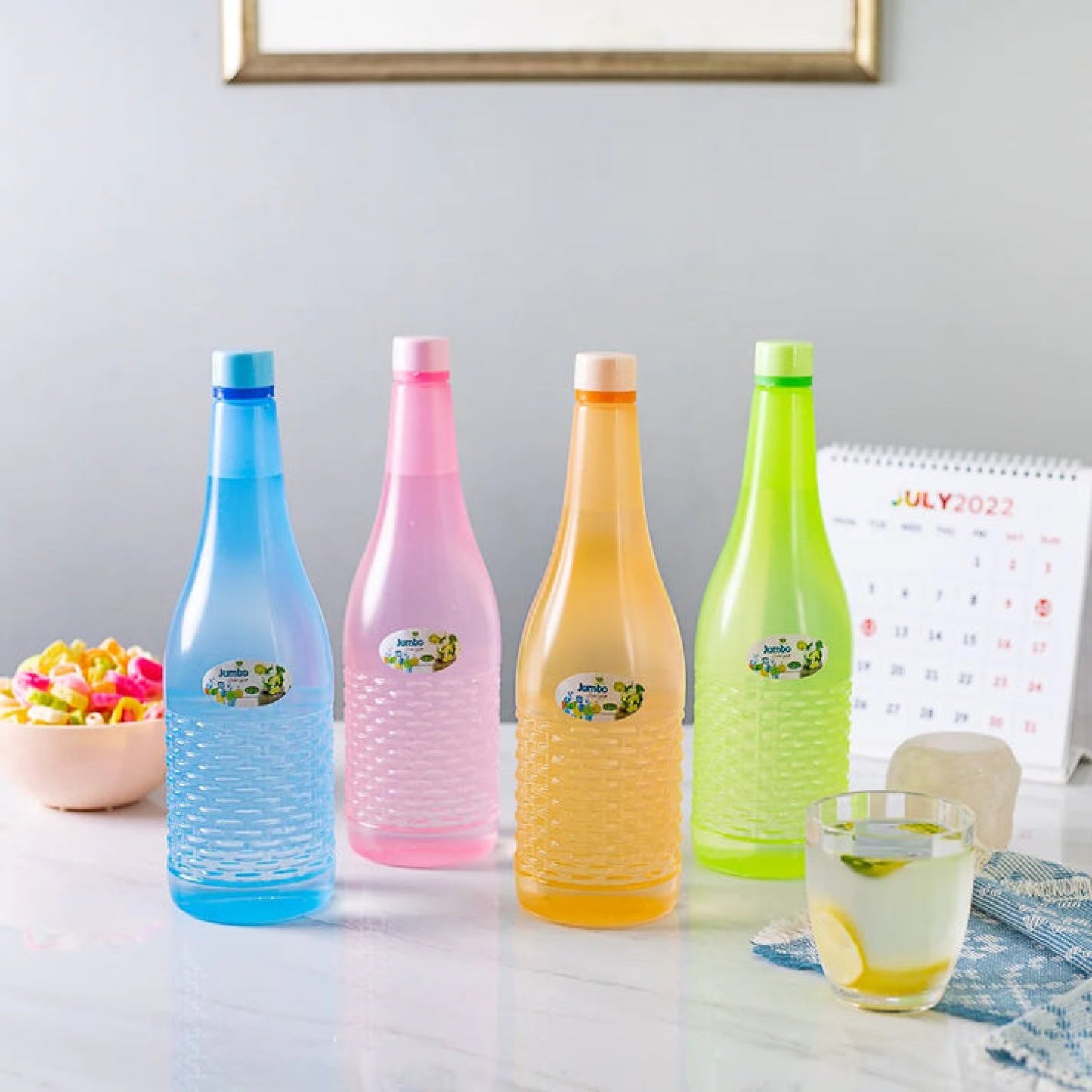 1 Pc Jumbo Water Bottle With Beautiful Design