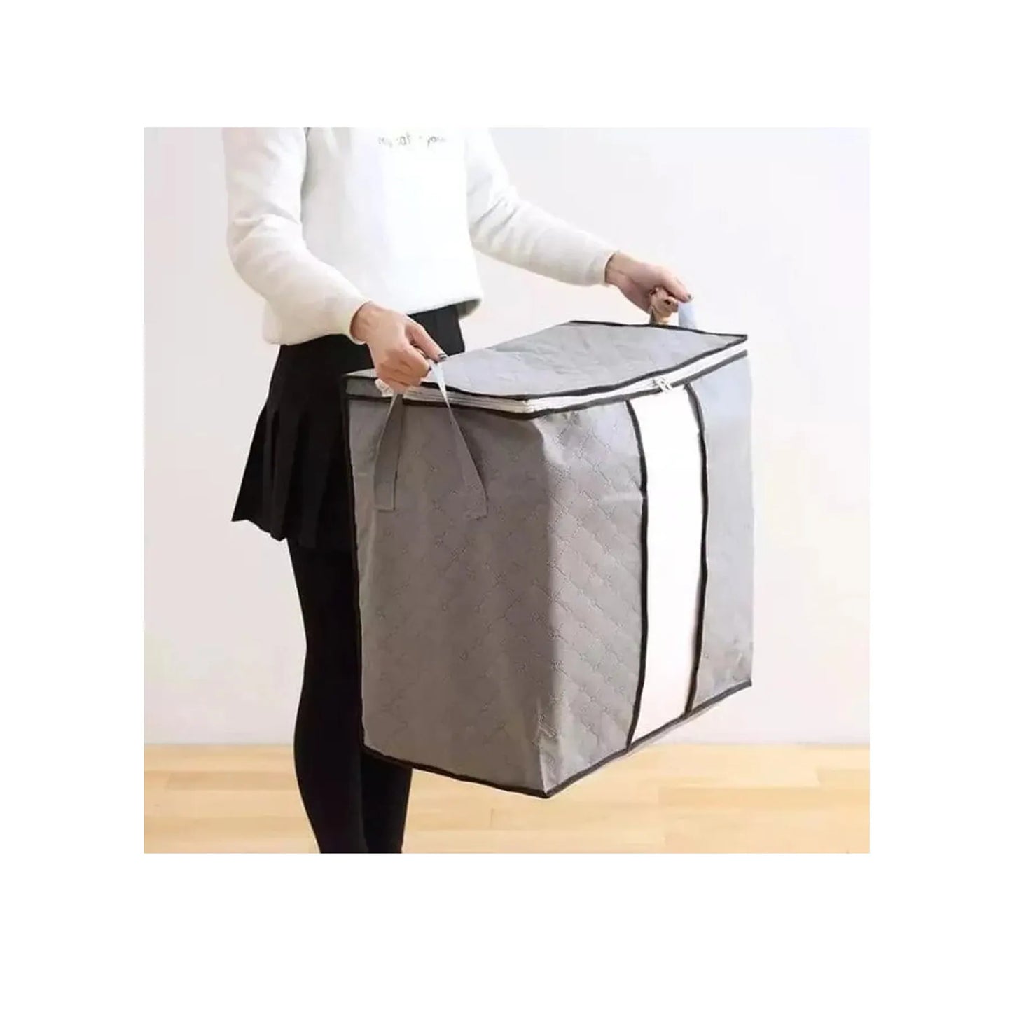 Multipurpose Storage Bag & Organizer for Clothes & Blanket | Grey