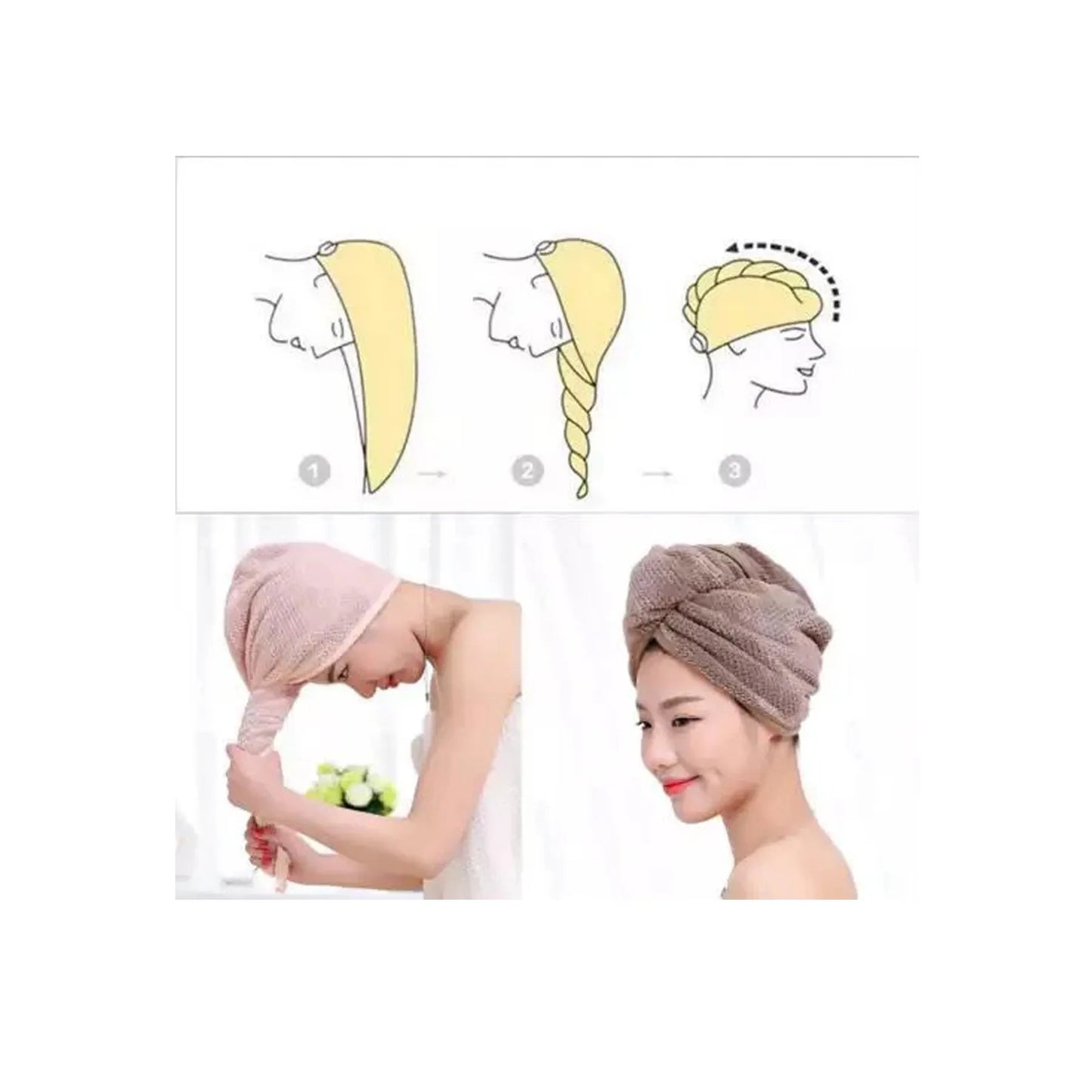 Turbie Twist Hair Drying head Towel