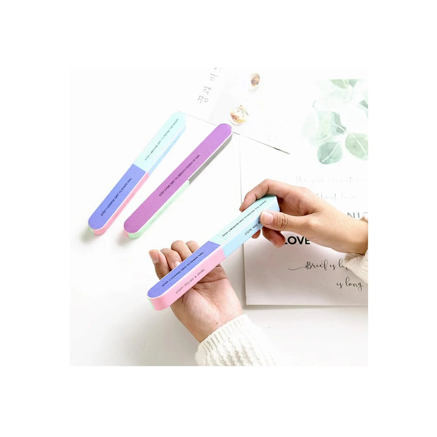 1PCS Six-sided Polishing File Nail Tool.