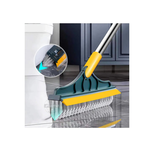 2 In 1 Floor Scrub Cleaning Brush With Removable Long Handle.