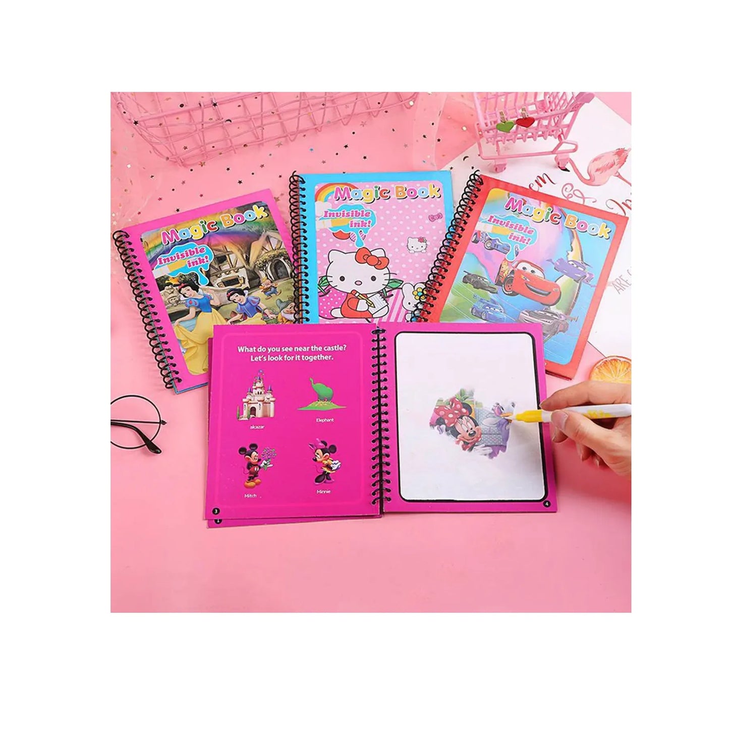 Magic Colouring Book Invisible Ink.