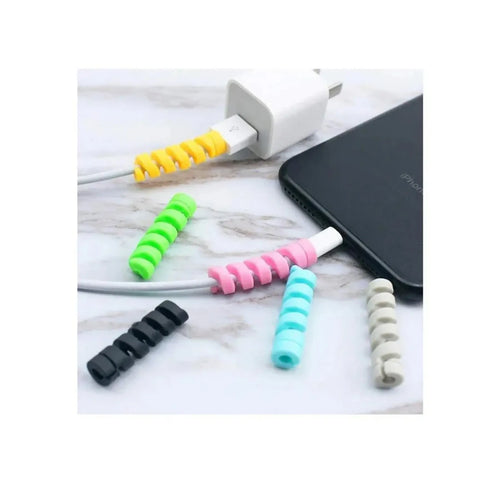 4 Pcs Spiral Silicone Cable Protectors.