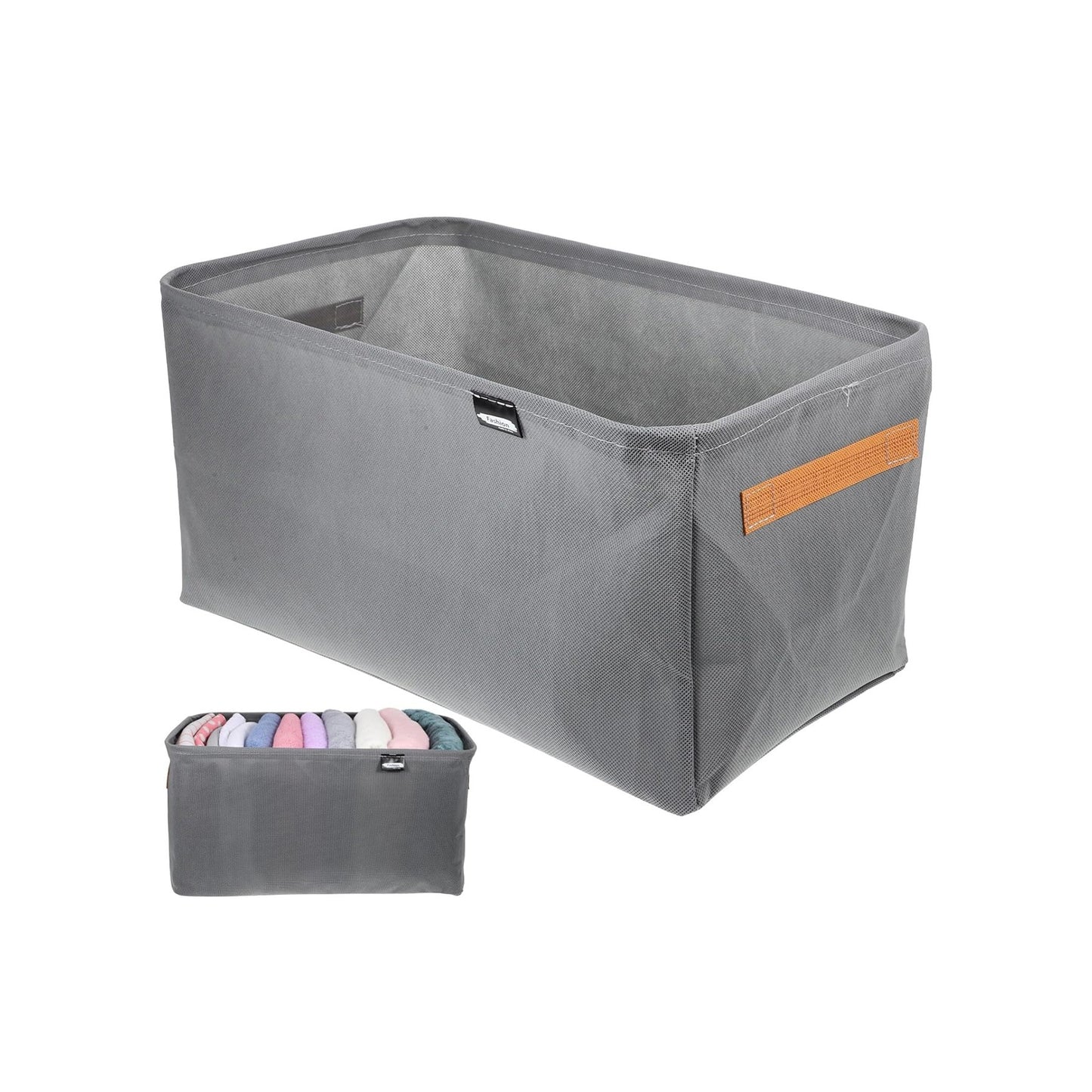 Foldable Clothing Storage Box With Steel Frame Wardrobe Organization And Storage
