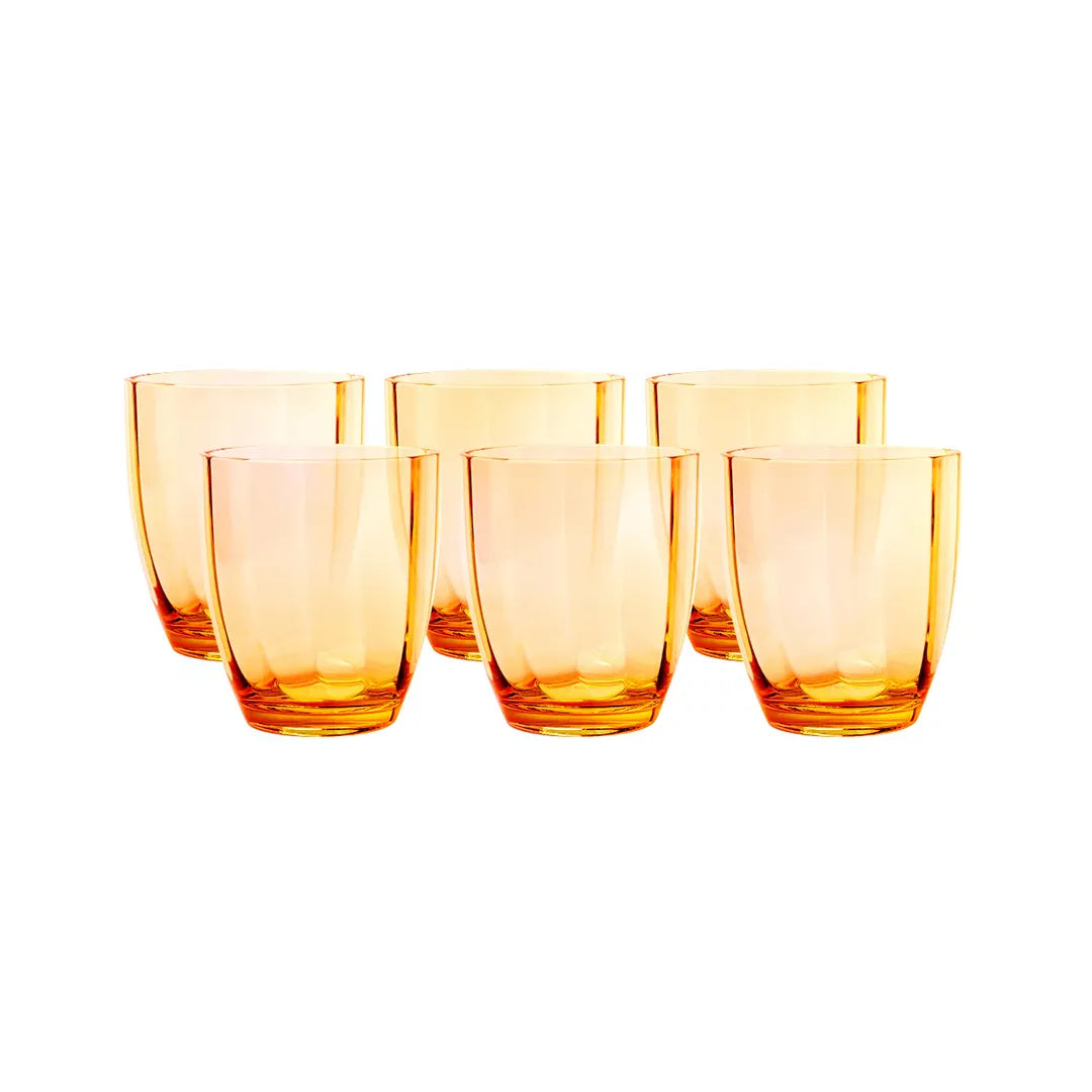 Real Acrylic Glass M-2 Pack Of 6 - (400Ml)