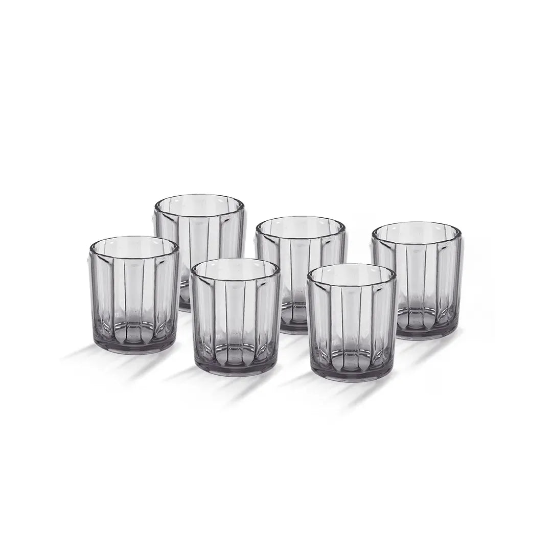 Real Acrylic Glass M-3 Pack Of 6 - (400Ml)
