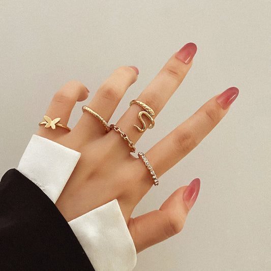 5 Pcs Vintage Design Fancy Rings (778)