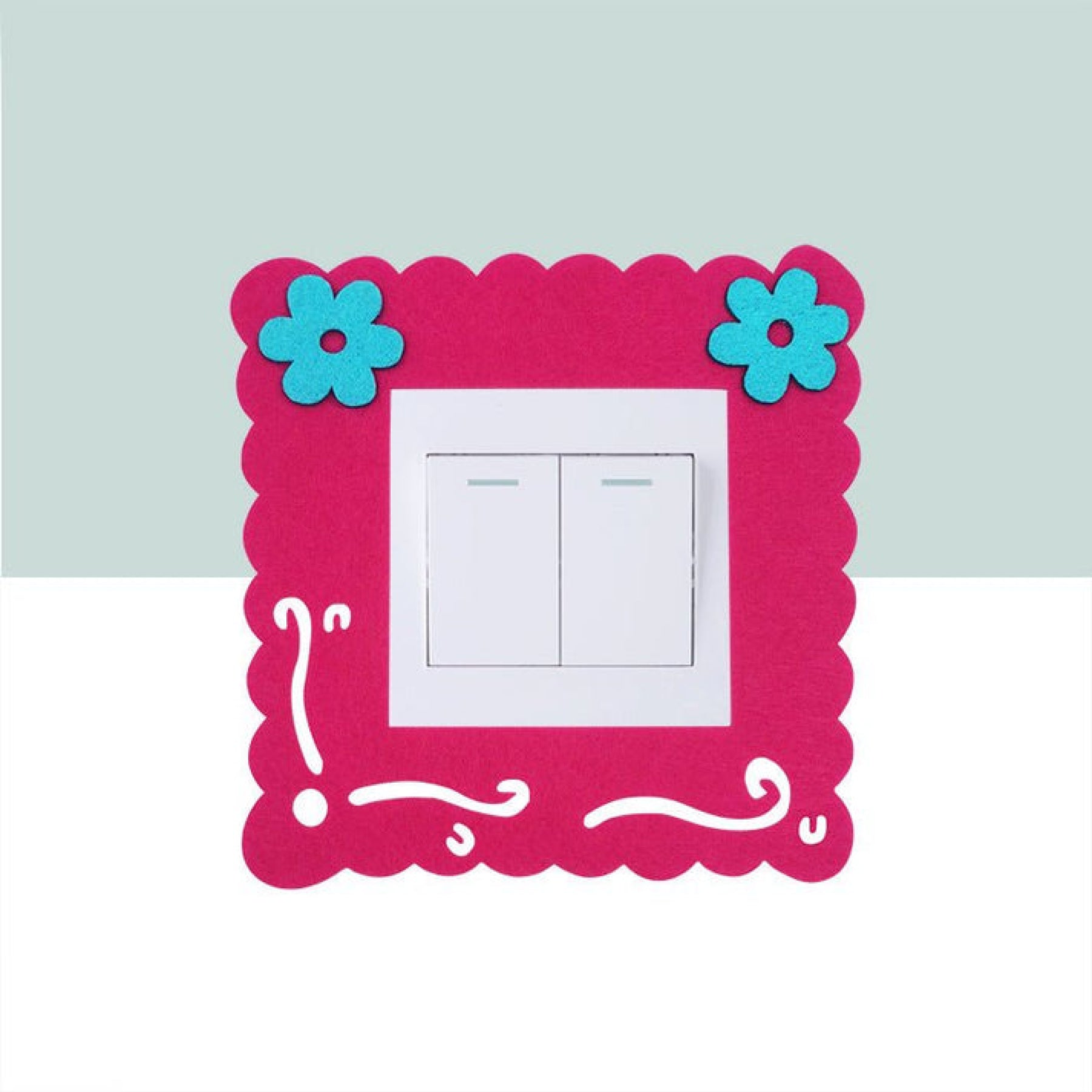 Creative Felt Hollow Home Switch Decoration.