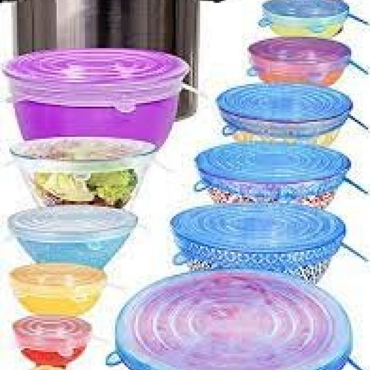6 Pieces Silicon Lids