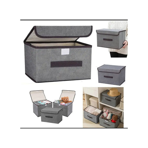 Multi-Purpose Foldable Non-Woven Storage Organizer Box