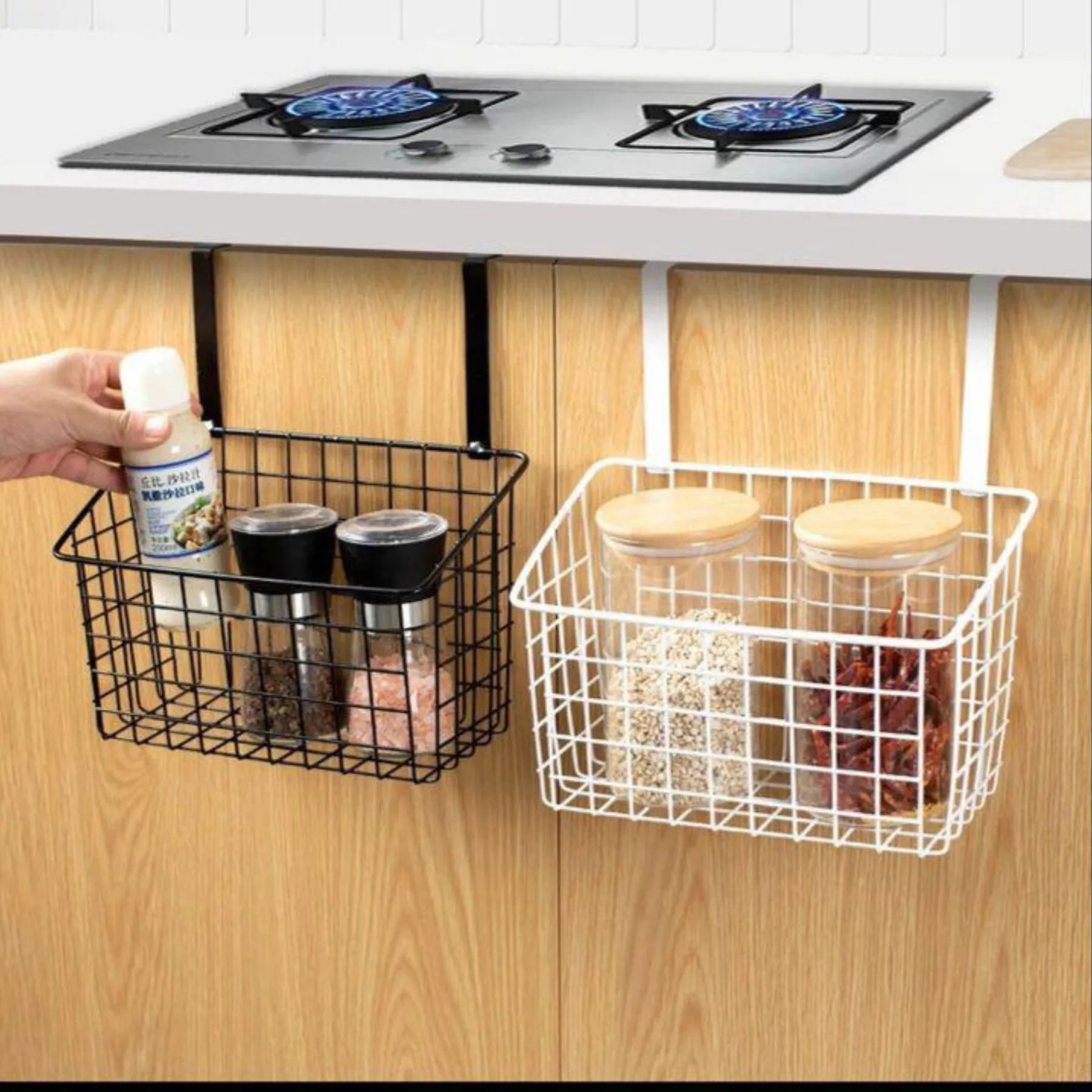Metal Cabinet Kitchen Storage Basket