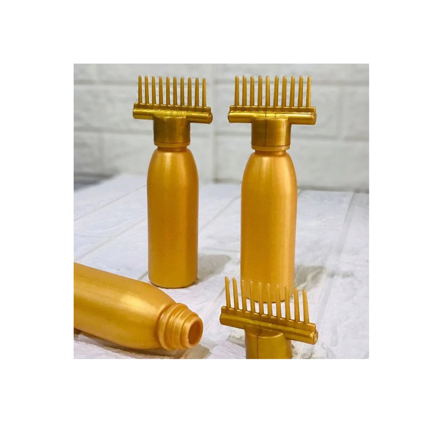 Oil Bottle With Comb Best For Dandruff Remover Anti Lice Stronger Hair.