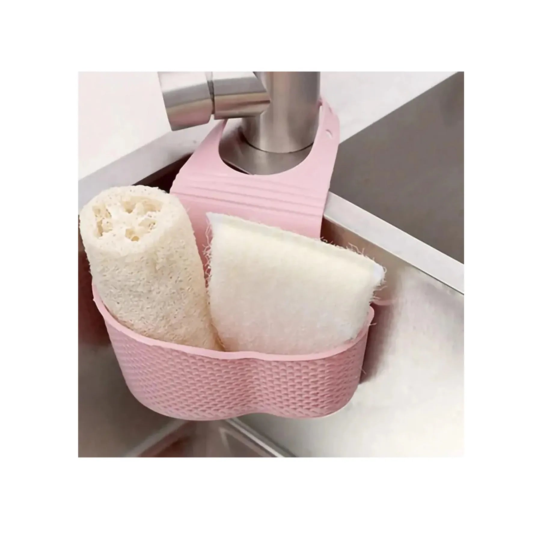 Kitchen Sink Sponge Basket Drain Water Sponge Bag