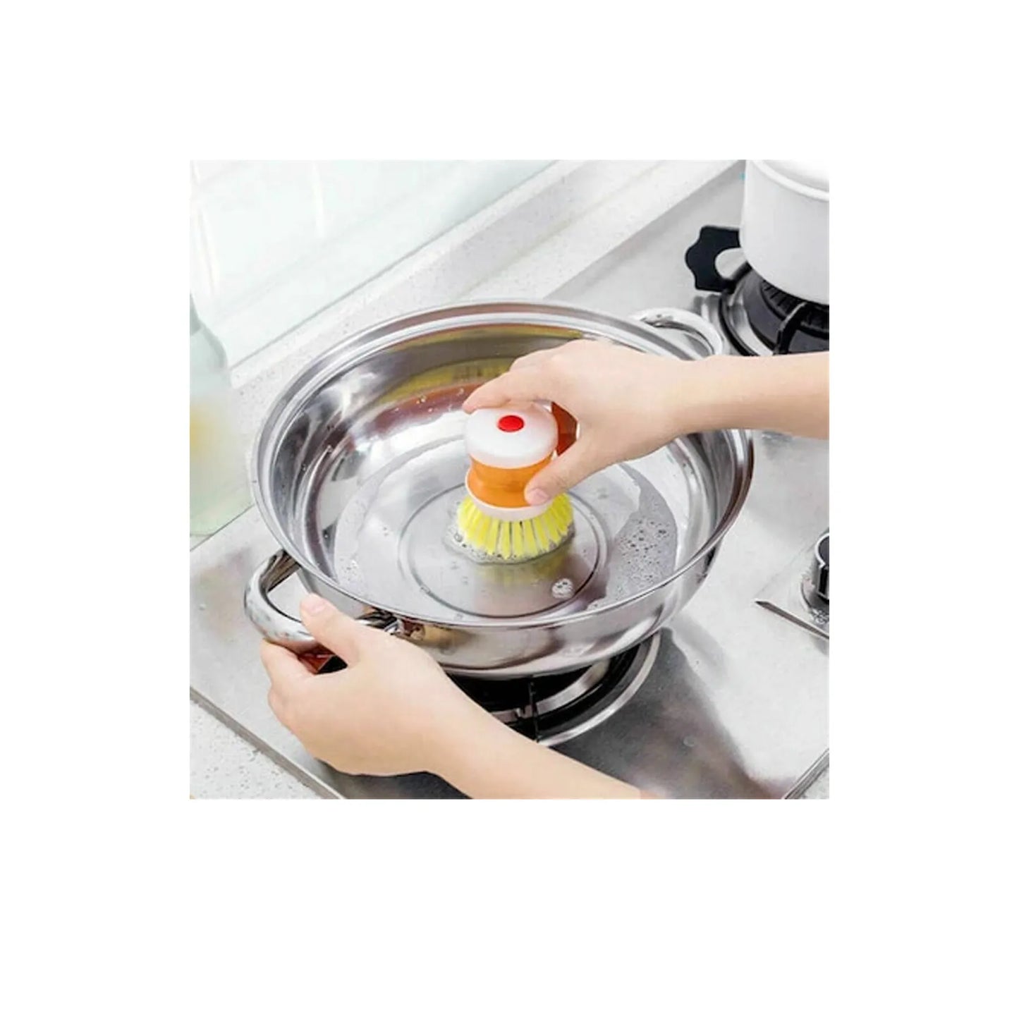 Liquid Soap dispenser Dish Washing Brush