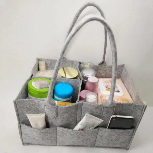 Foldable Baby Diaper Caddy Organizer Bag