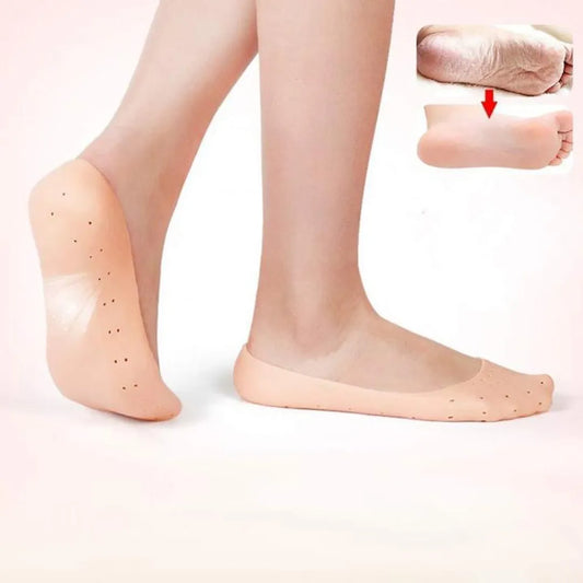 Silicone Anti Heel Crack Socks