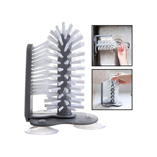 Glass Washer With Double Sided Bristle Brush