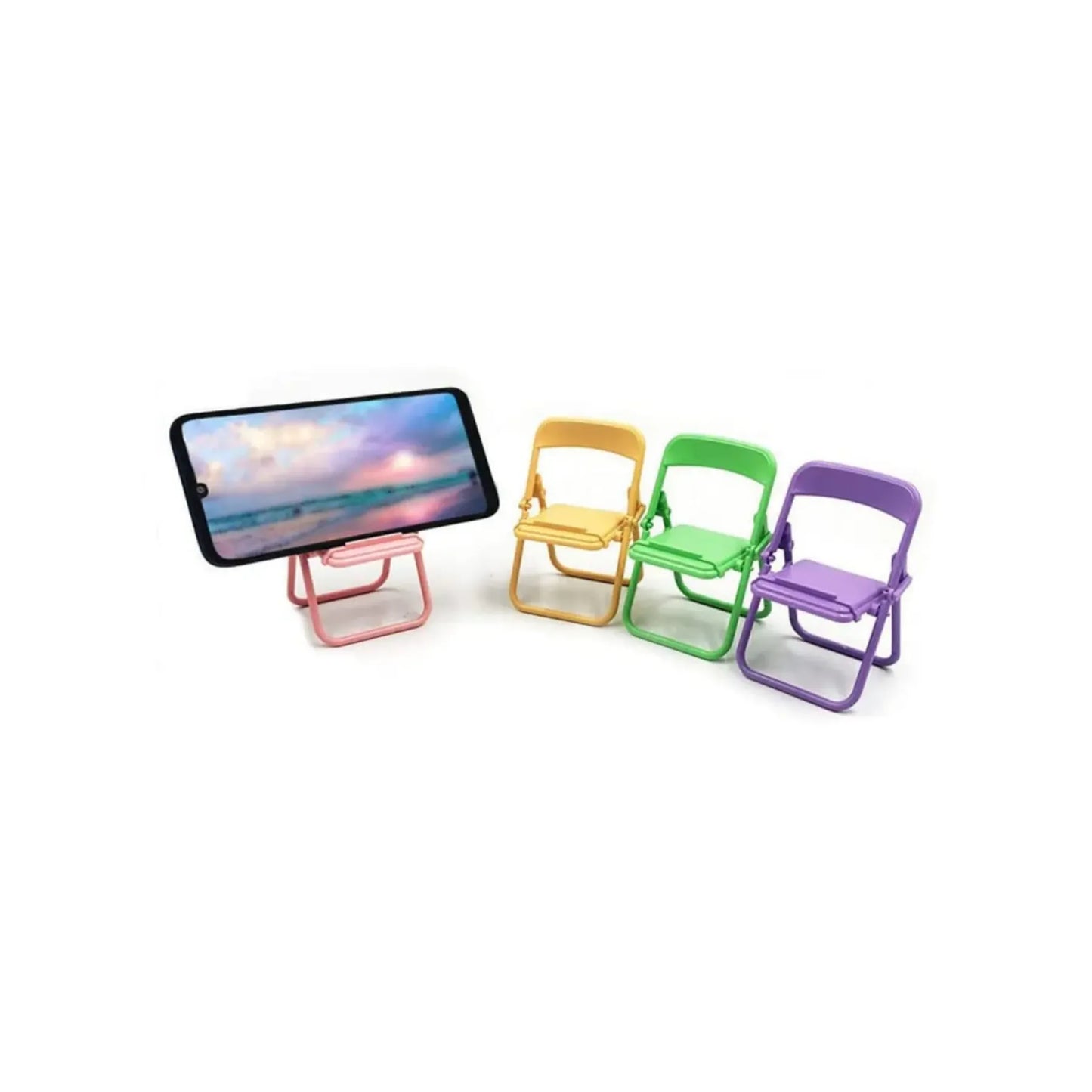 Foldable Chair Shape Mobile Phone Holder.