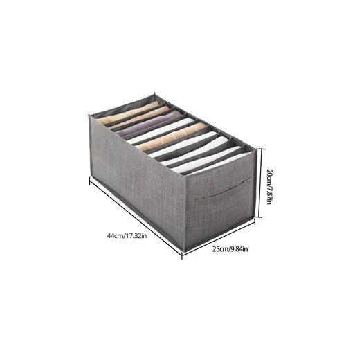Grey 9 Grid Storage Box