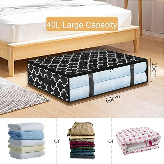 P-1010H - Printed Underbed Closet Storage Bag