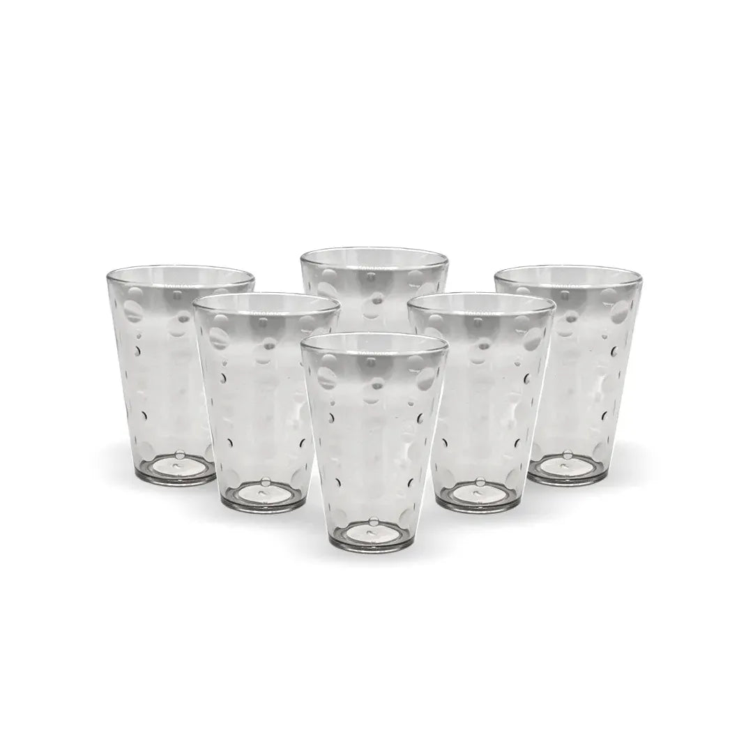 Party Acrylic Glass M-3 Pack Of 6 - (250Ml)