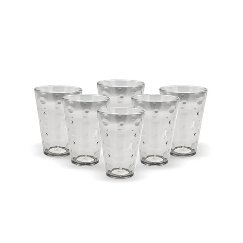 Party Acrylic Glass M-3 Pack Of 6 - (250Ml)