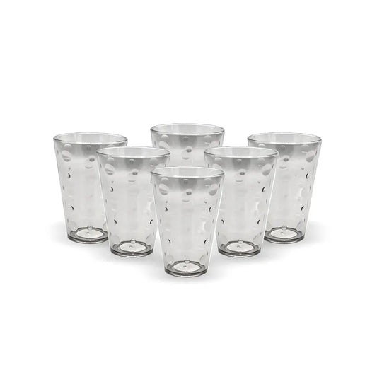 Party Acrylic Glass M-3 Pack Of 6 - (250Ml)
