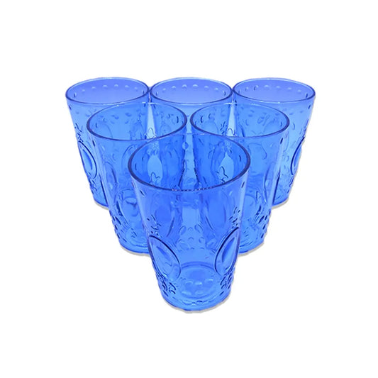 Party Acrylic Glass M-9 Pack Of 6 - (250Ml)