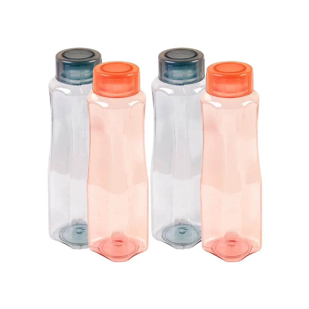 Double Summer Water Bottle M-1 Pack Of 4 - (1000Ml)