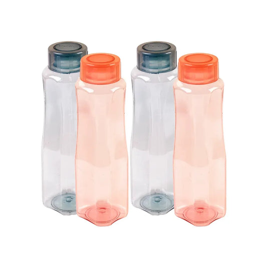 Double Summer Water Bottle M-1 Pack Of 4 - (1000Ml)
