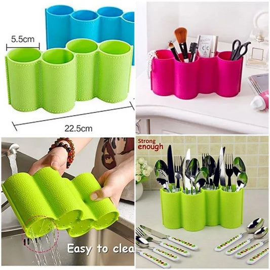 Multipurpose 5 Section Cutlery Organizer
